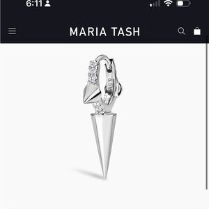 Maria Tash white gold and diamond 💎 Spike Earrings